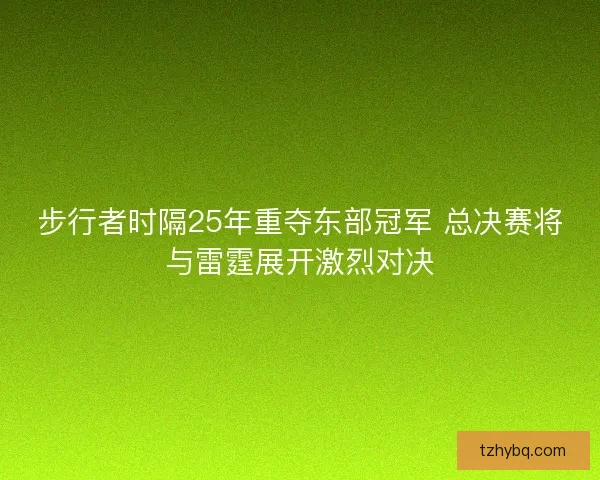 步行者时隔25年重夺东部冠军 总决赛将与雷霆展开激烈对决